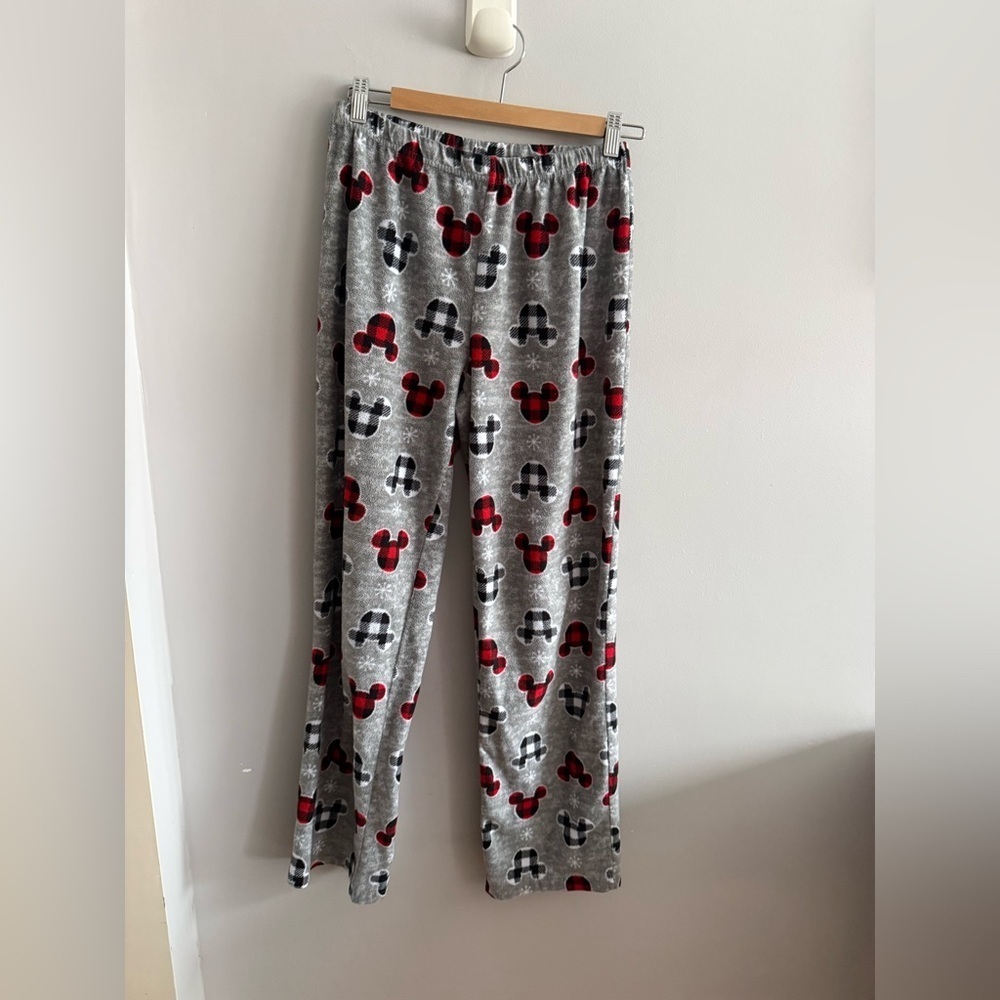 Disney Mickey Mouse Gray and Red Pajama Bottoms